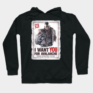 Barret Wallace Wants You for Avalanche Hoodie